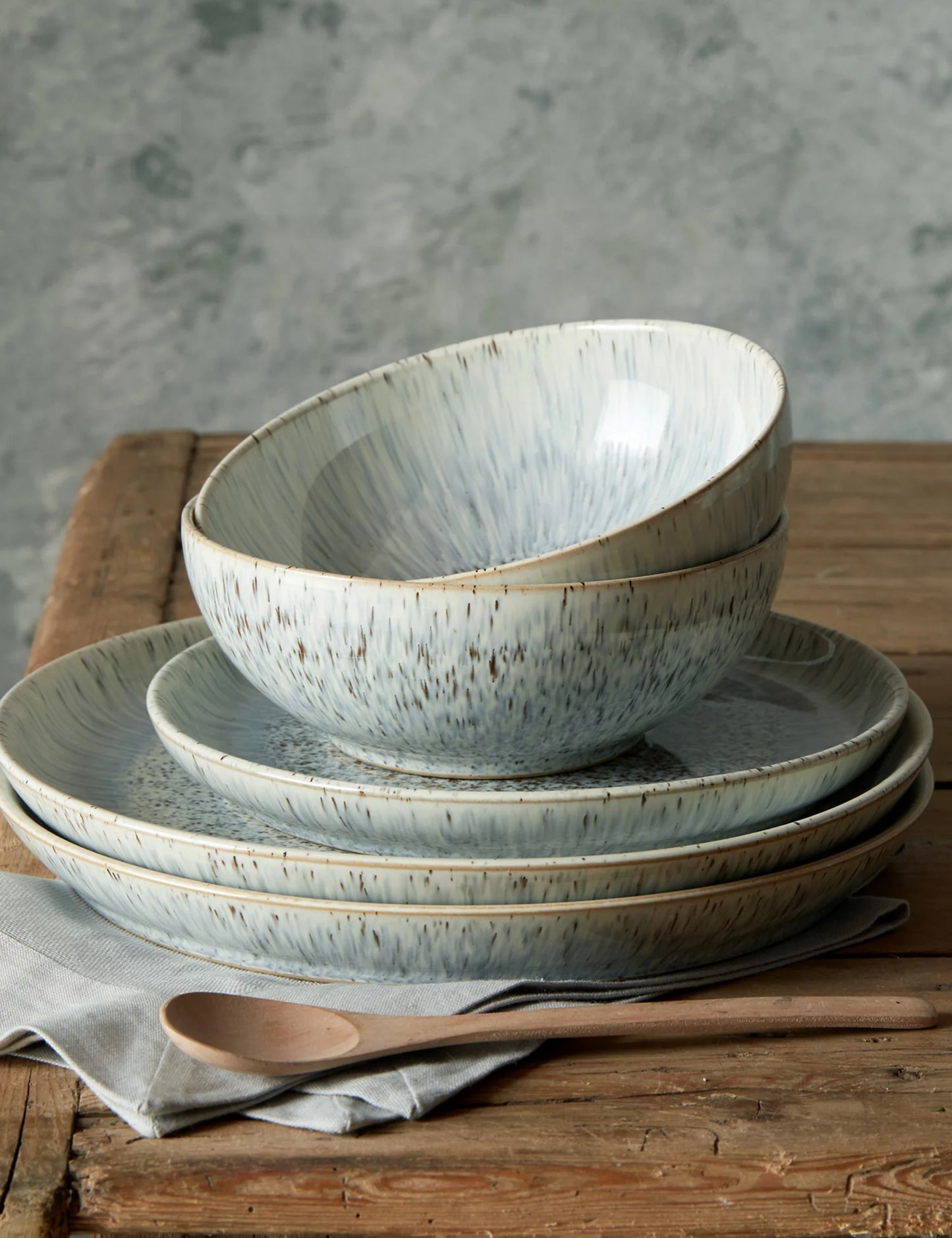 Set of 4 Halo Speckle Dinner Plates