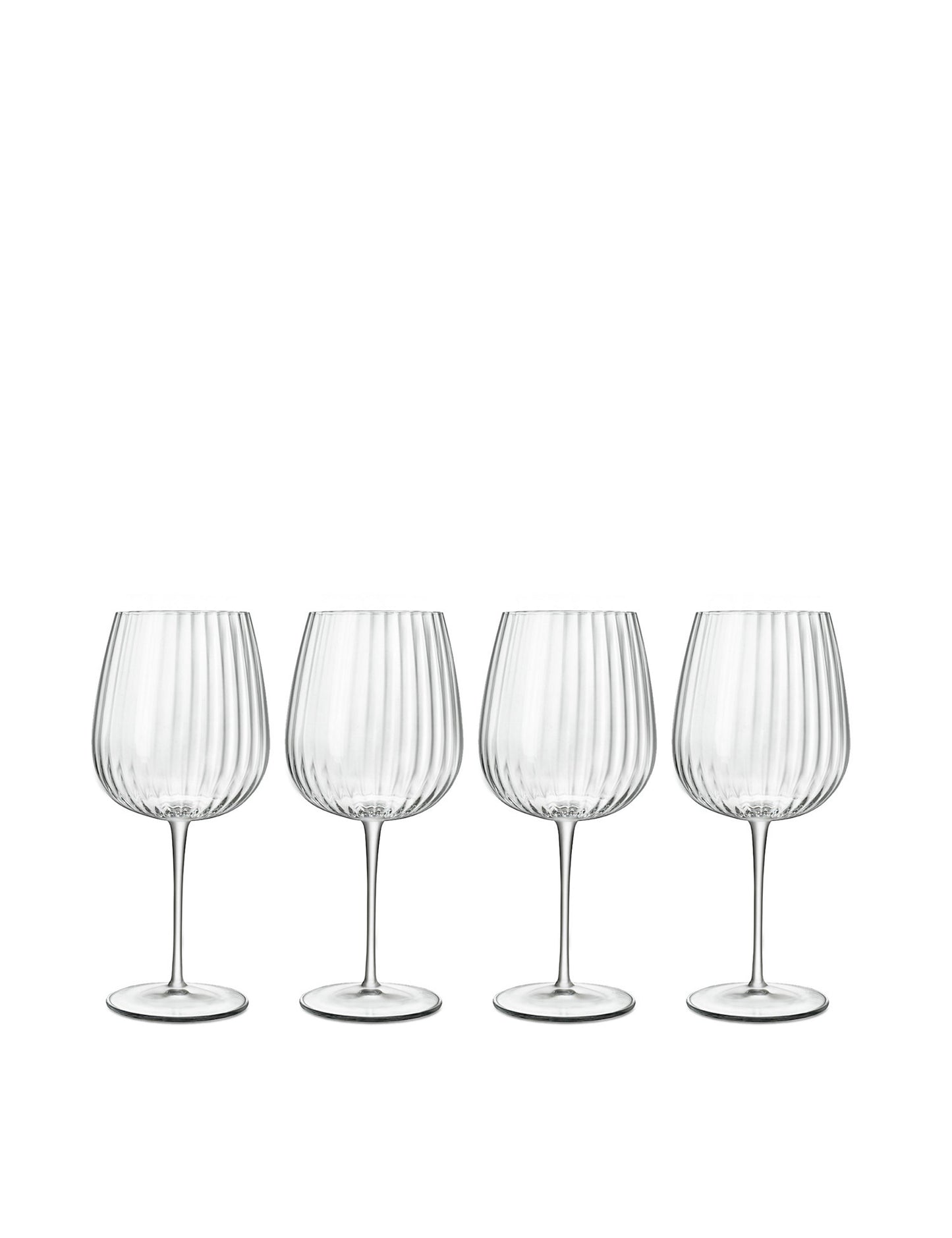 Set of 4 Optica Textured Gin Glasses
