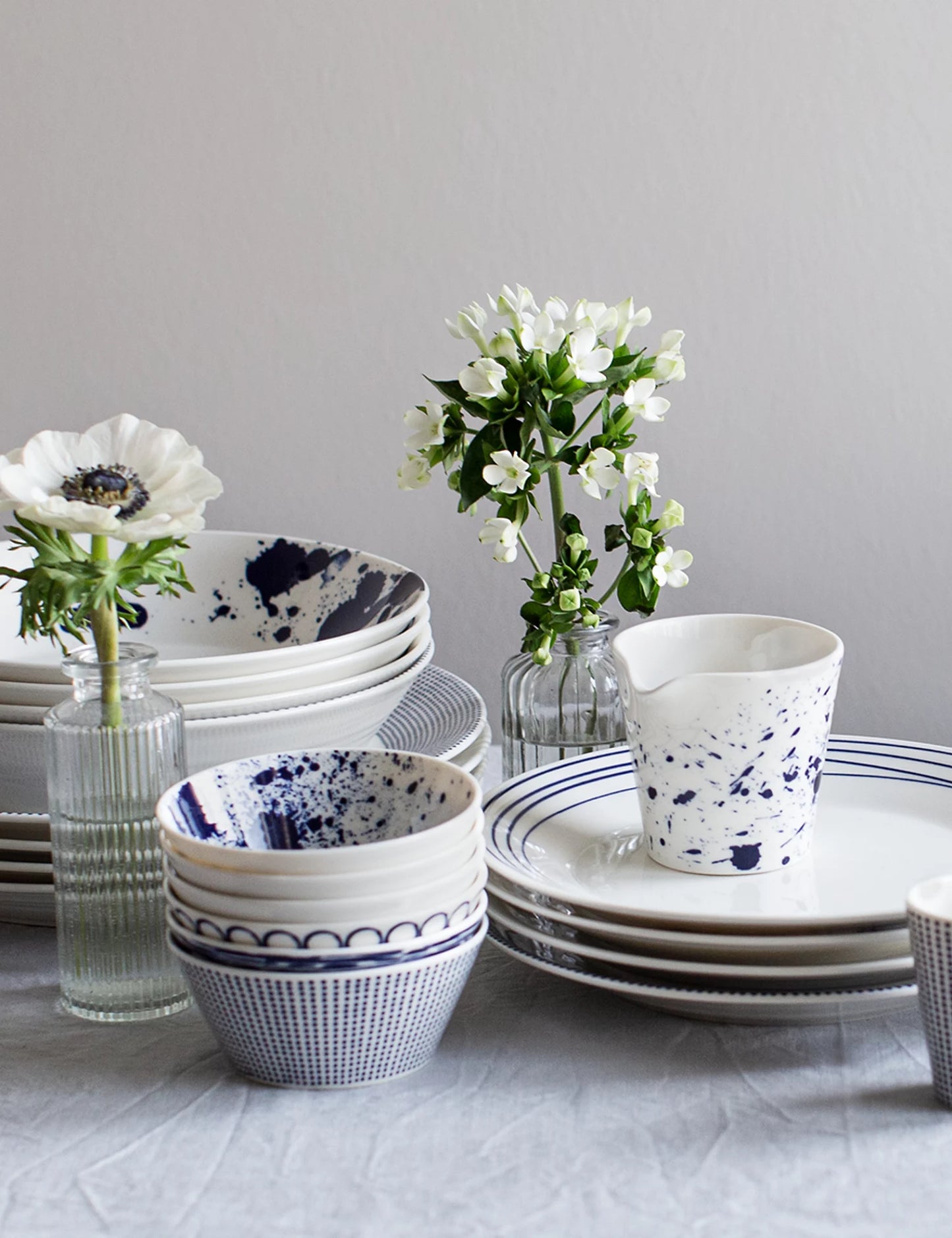 Set of 6 Pacific Blue Side Plates