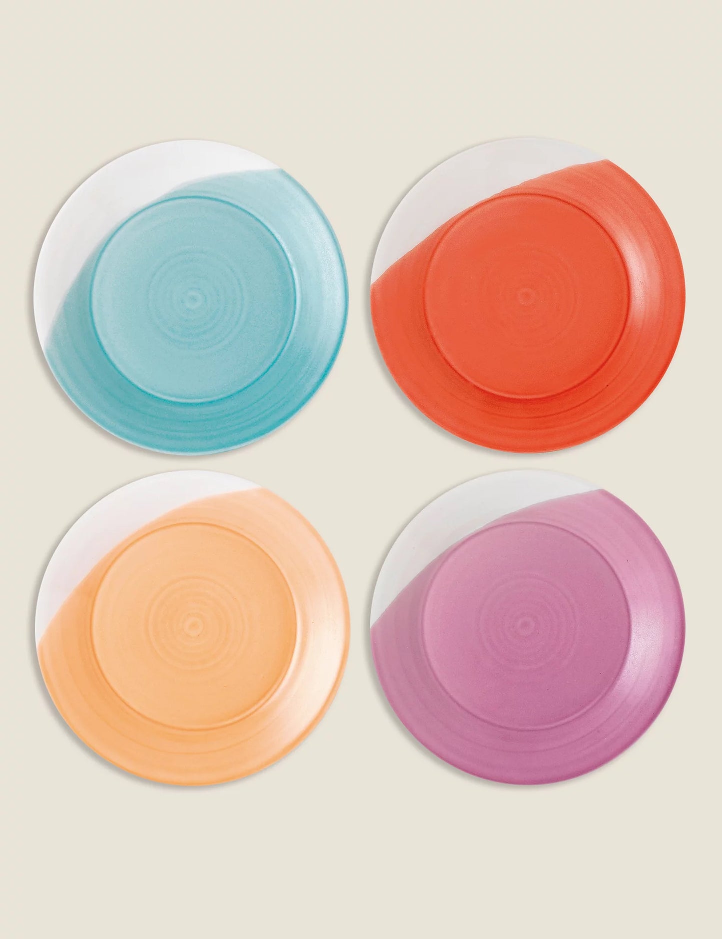 Set of 4 1815 Bright Side Plates