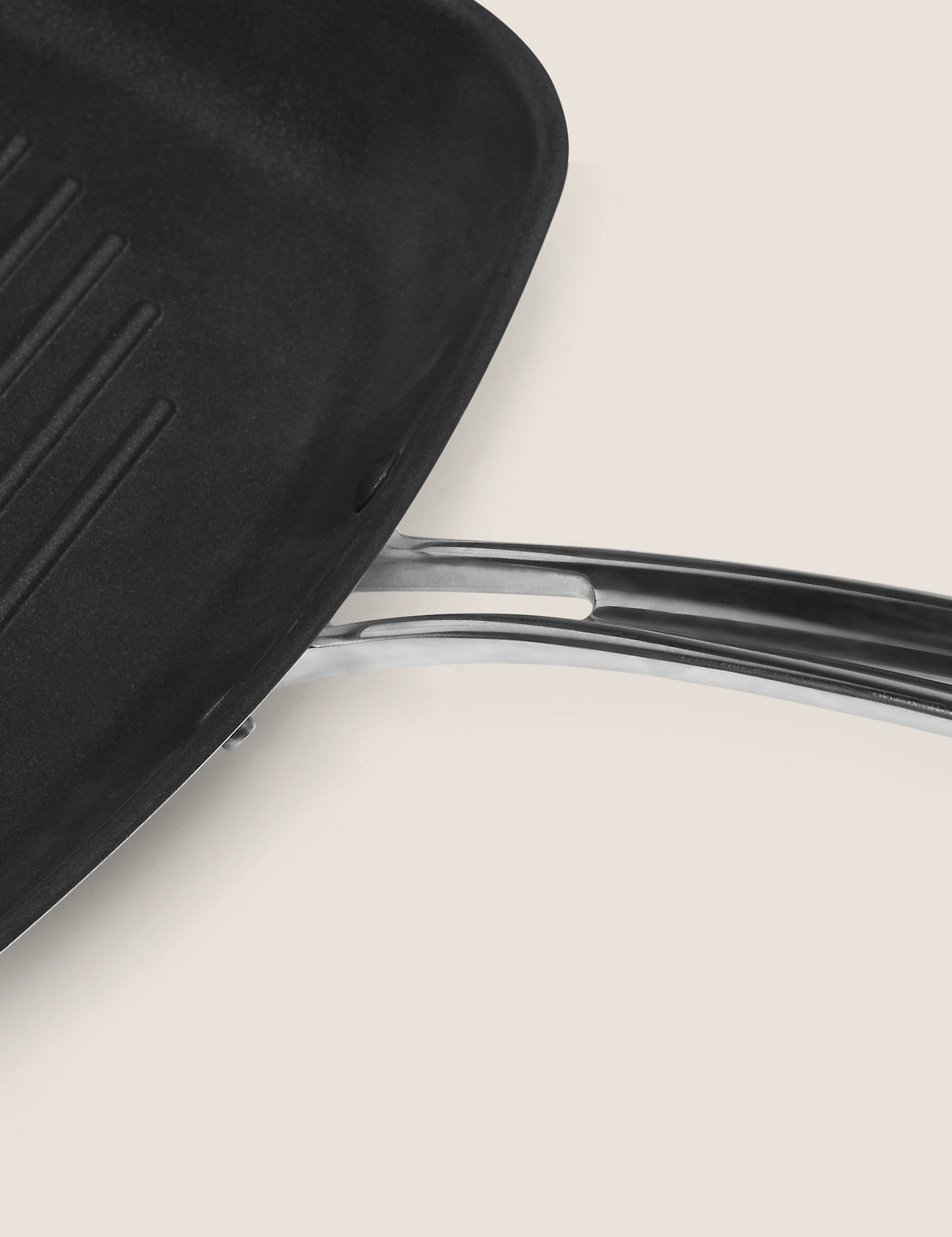 Stainless Steel 27cm Large Non-Stick Griddle Pan