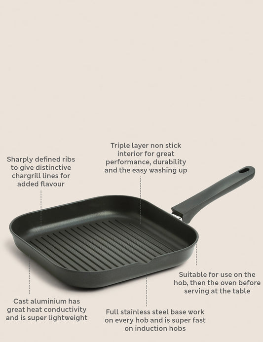 Cast Aluminium Griddle Pan