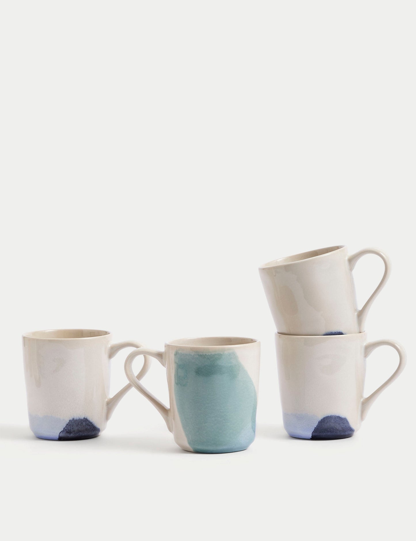 Set of 4 Watercolour Mugs