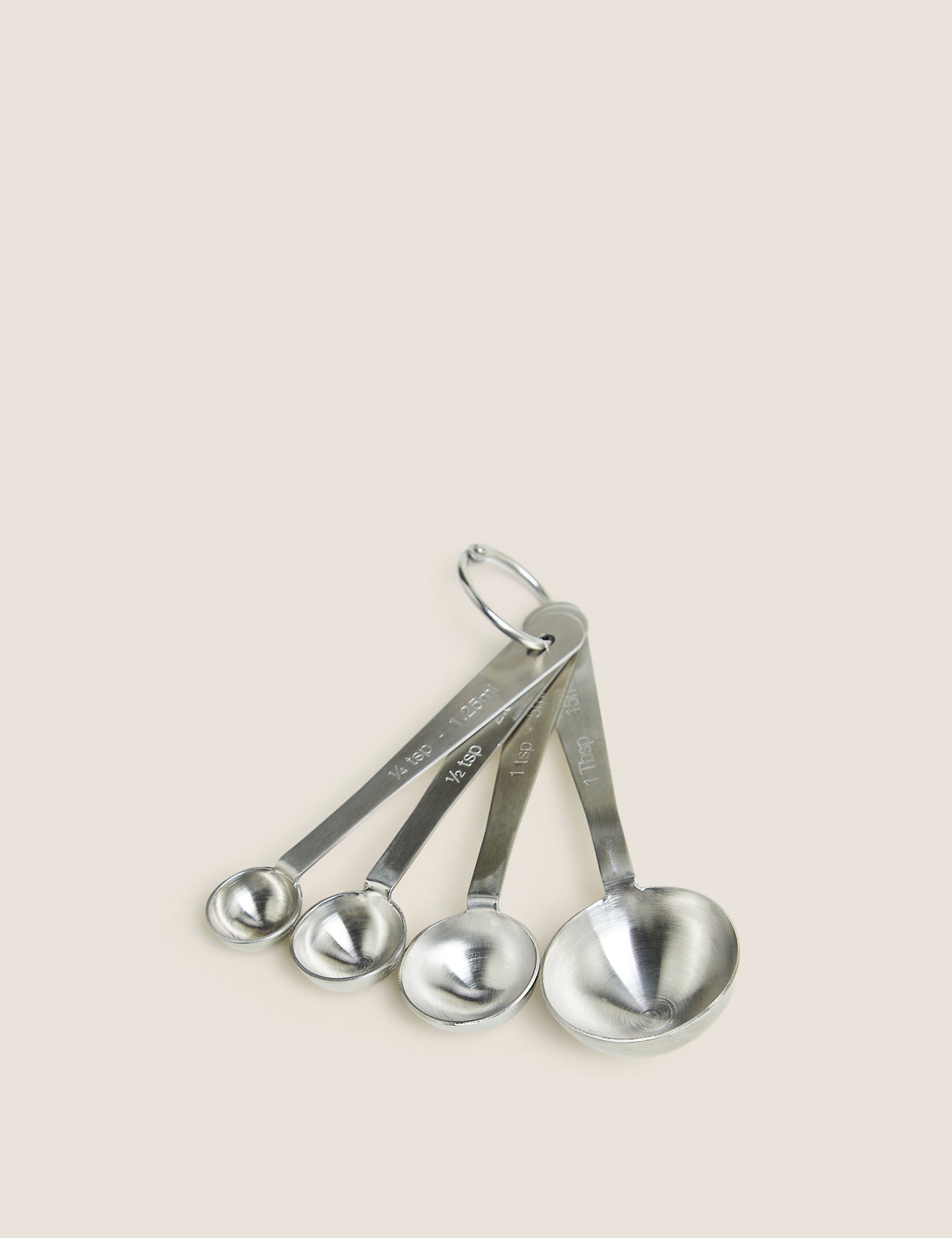 Set of 4 Stainless Steel Measuring Spoons
