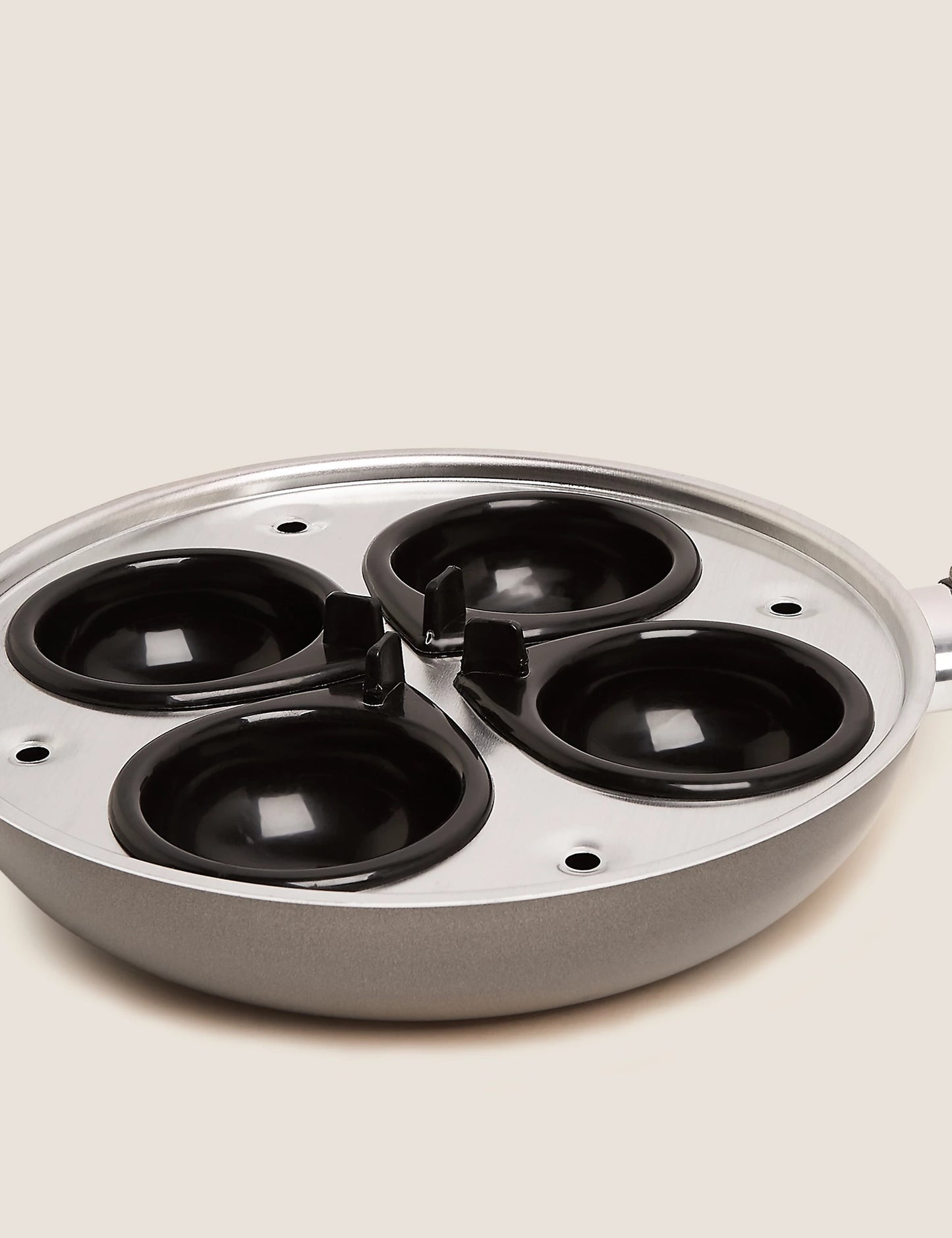 Grey Aluminium 3-in-1 Egg Pan