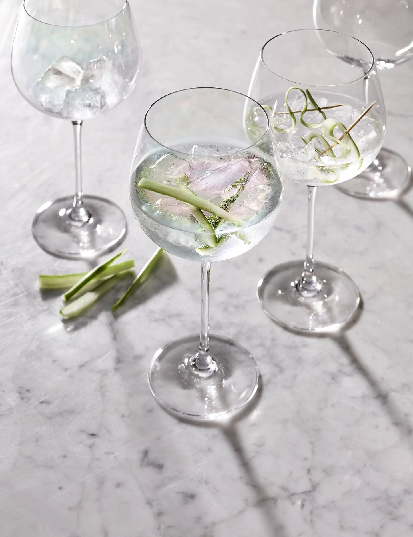 Set of 2 Lustre Gin Glasses