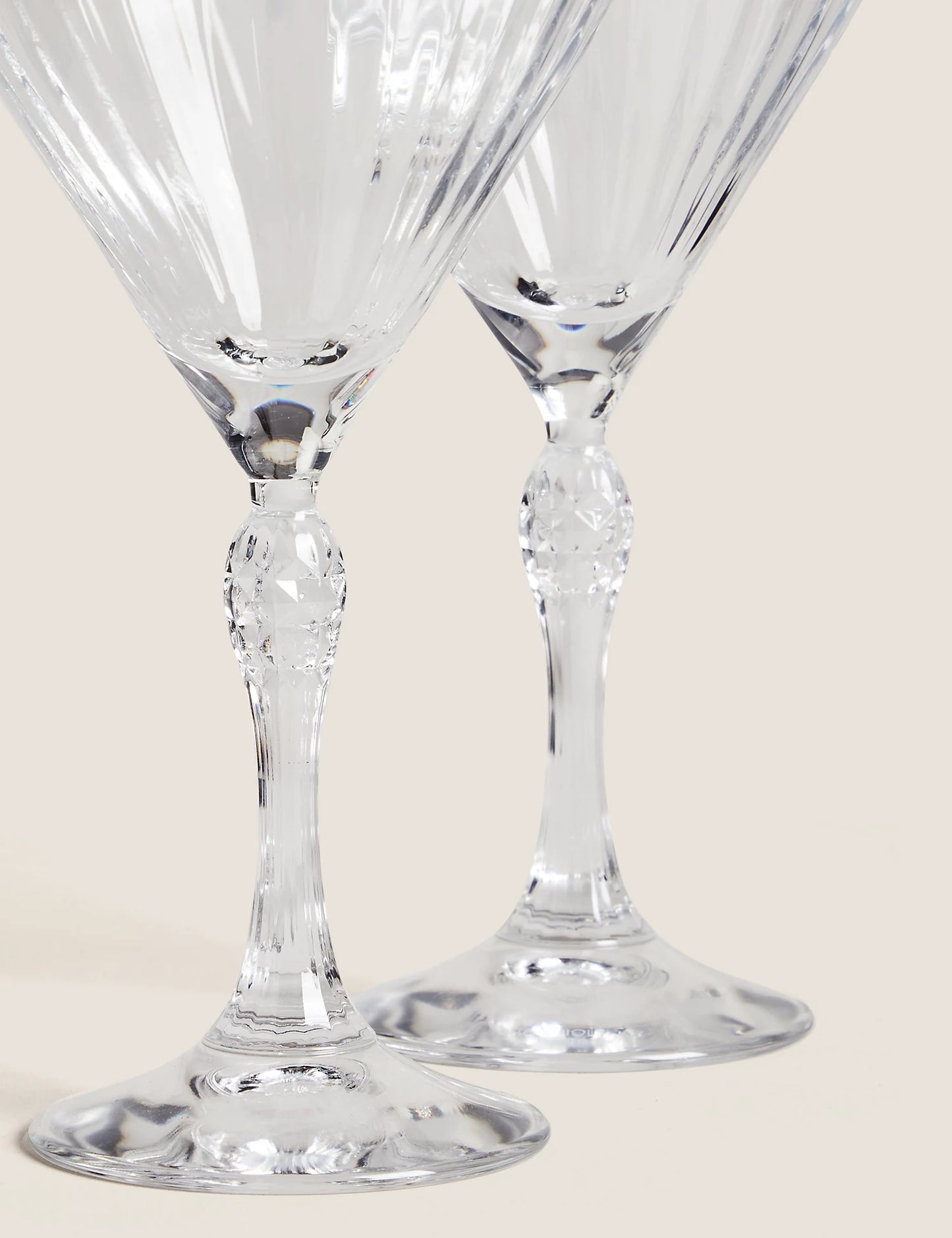 Set of 2 Martini Glasses