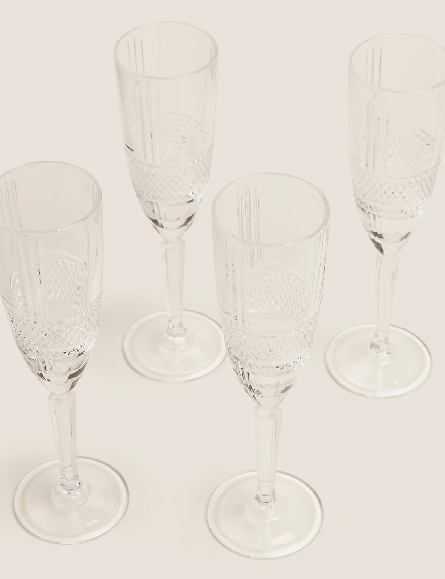 Set of 4 Adeline Champagne Flutes
