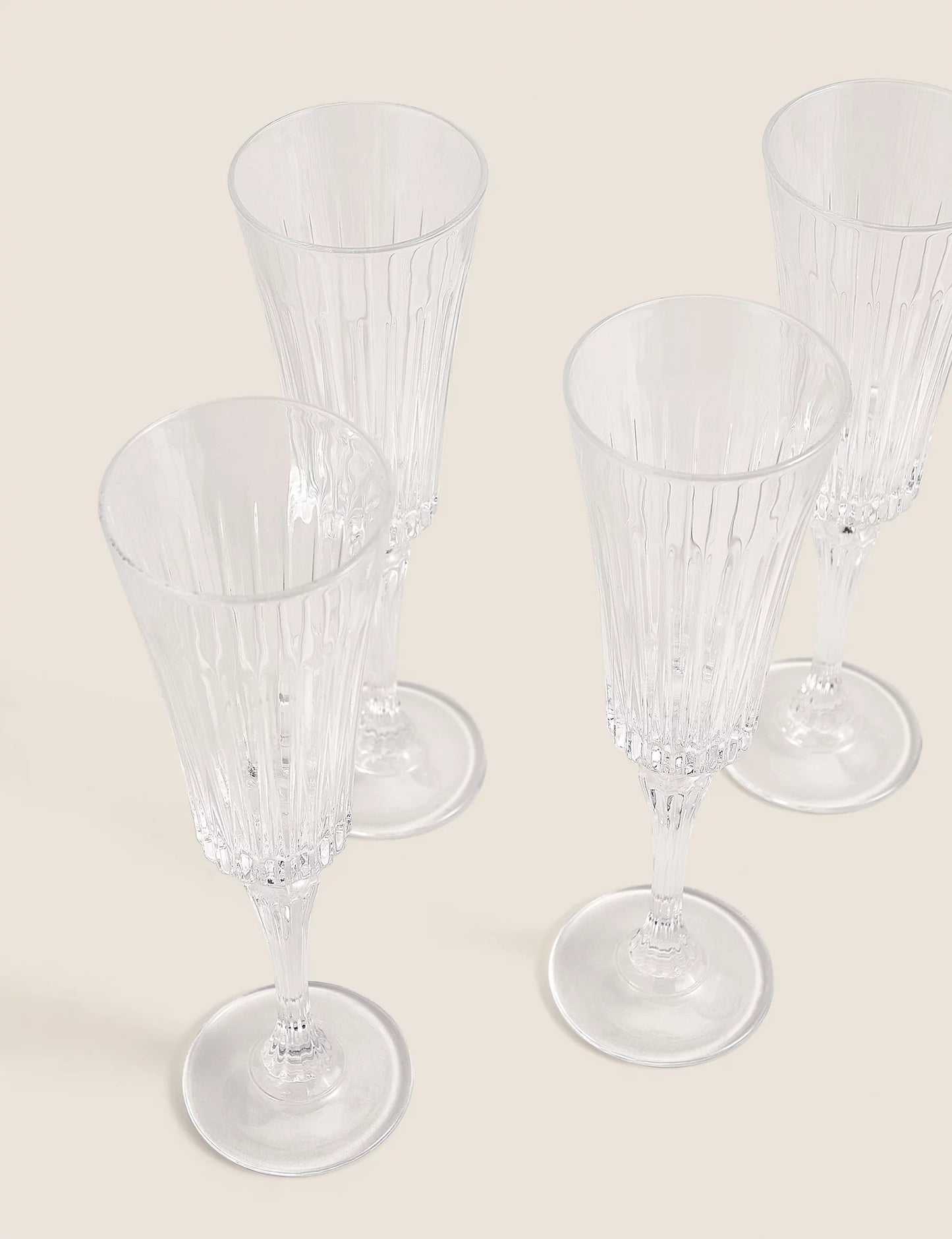 Set of 4 Timeless Champagne Flutes