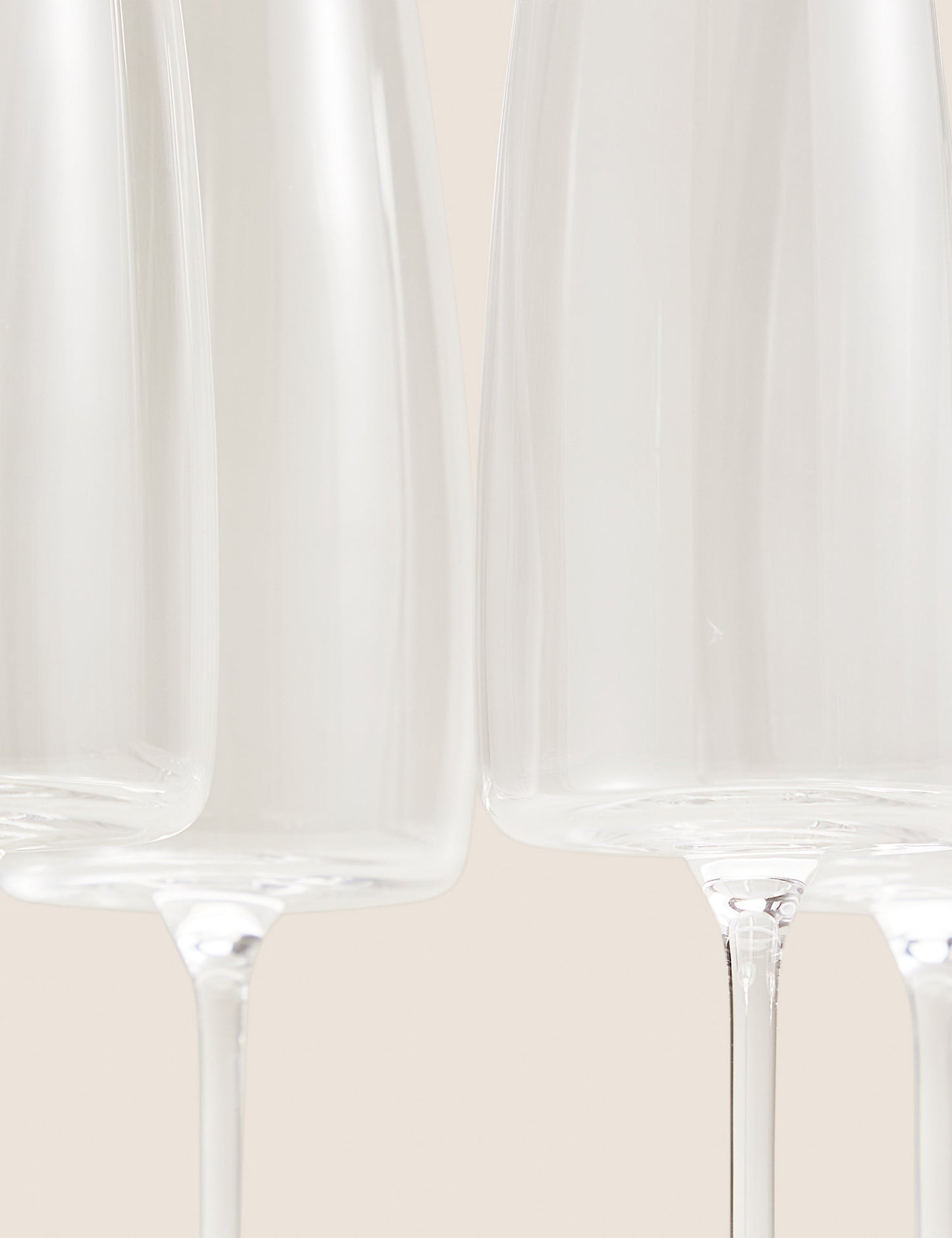 Set of 4 Contemporary Champagne Flutes
