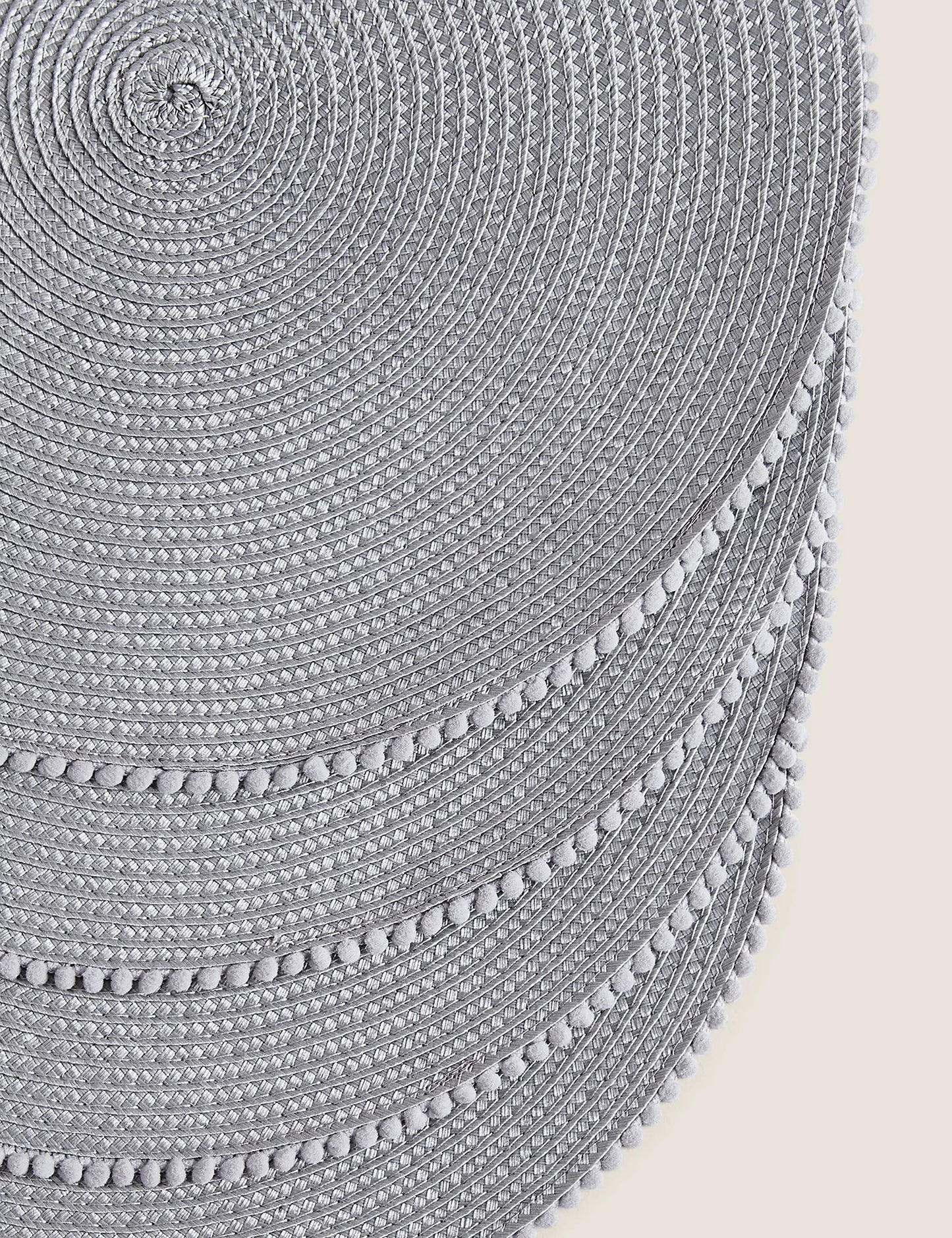 Set of 4 Pom Pom Placemats