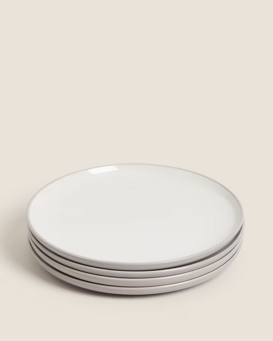 Set of 4 Tribeca Matte Side Plates