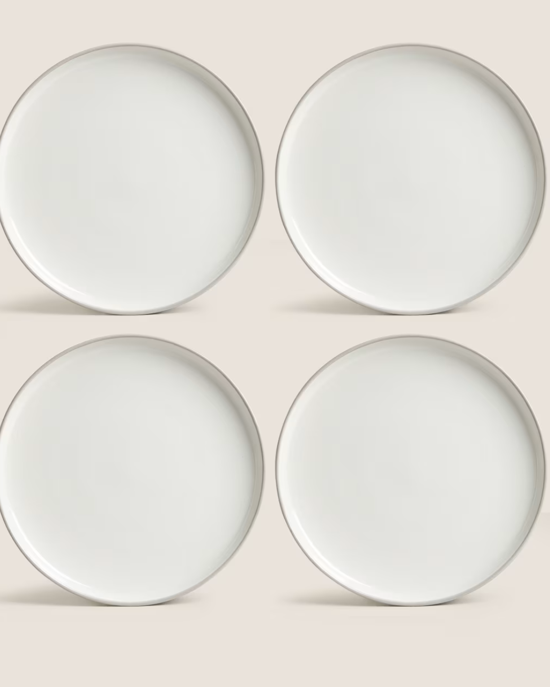 Set of 4 Tribeca Matte Side Plates