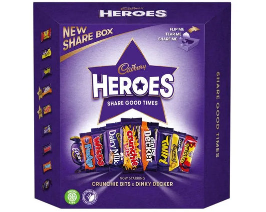 CADBURY HEROES SHARE CHOCOLATE BOX (385G)