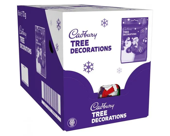 CADBURY CHOCOLATE TREE DECORATIONS 72G (BOX OF 6)