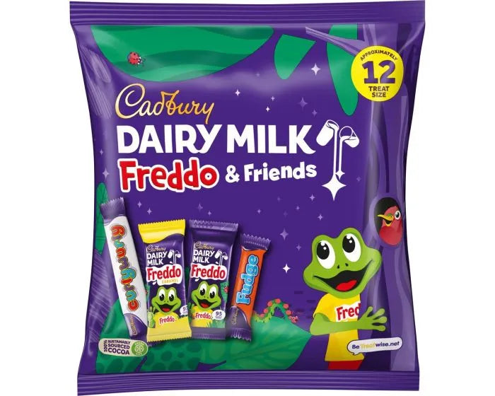 CADBURY DAIRY MILK FREDDO & FRIENDS TREATSIZE BAG 191G (BOX OF 16)