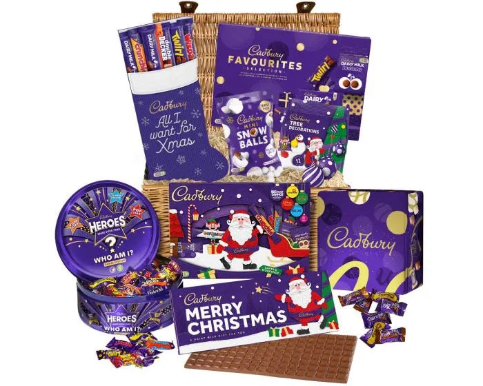 CADBURY ULTIMATE CHRISTMAS CHOCOLATE HAMPER BASKET