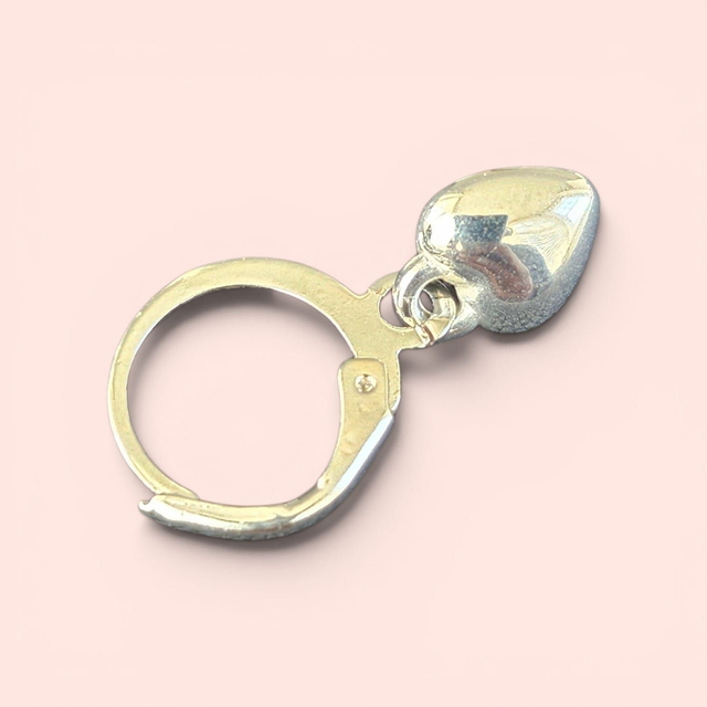 Heart Charm Leverback Earrings