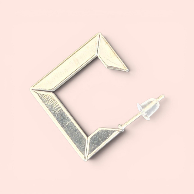 Geometric Square Hoop Earrings