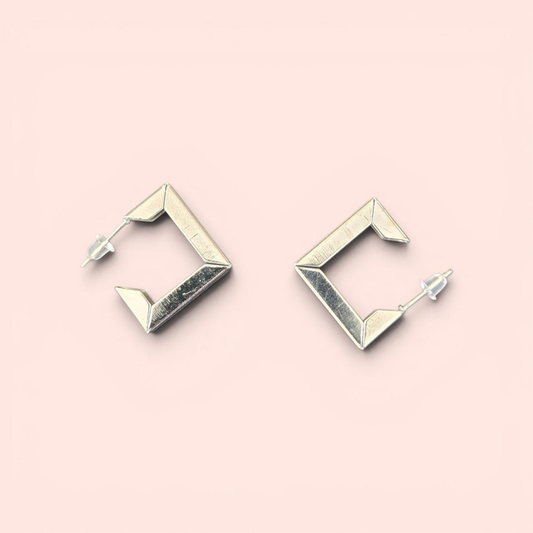 Geometric Square Hoop Earrings