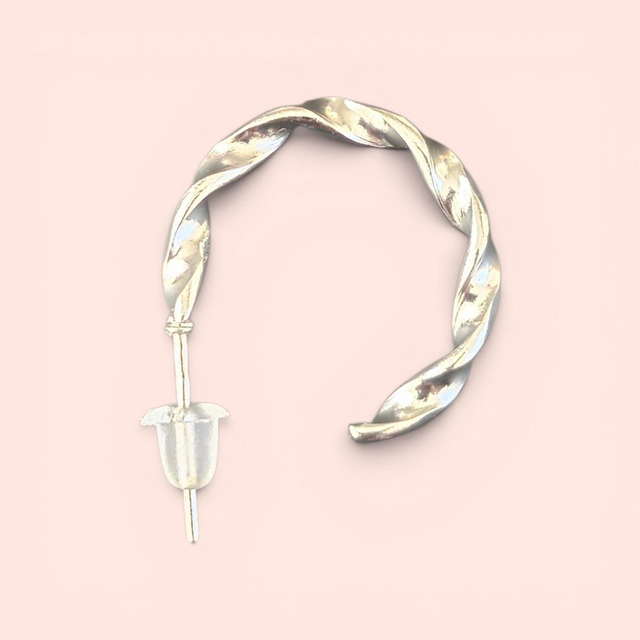 Twisted Gold Hoop Earrings
