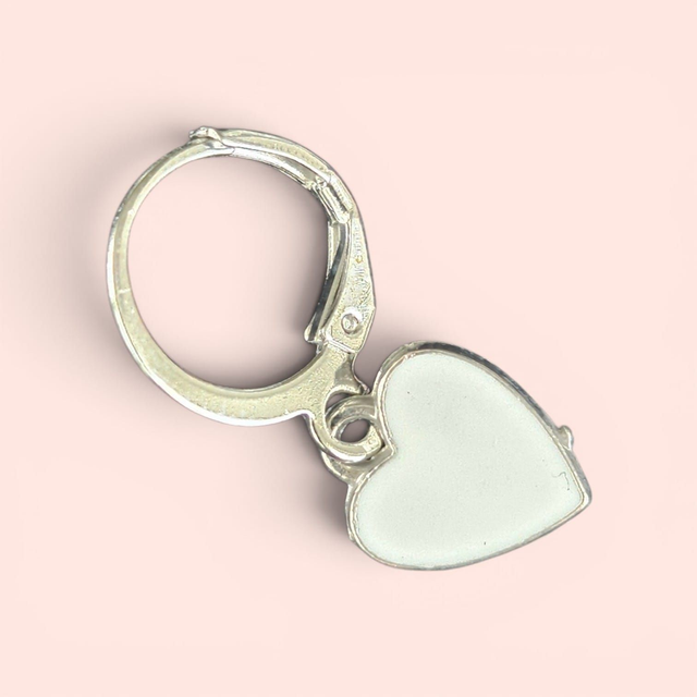 Minimal Heart Leverback Earrings