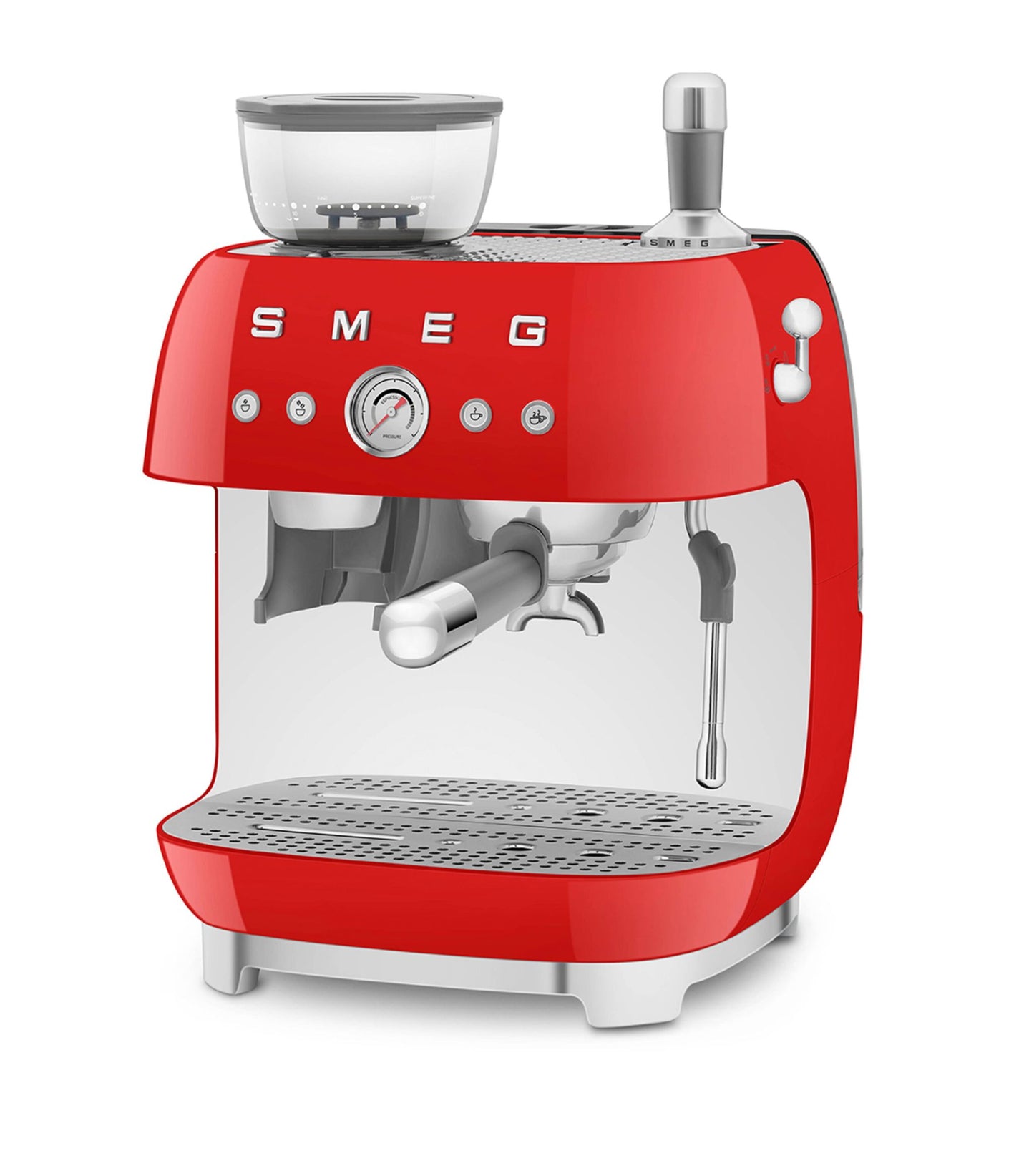 SMEG  EGF03CRUK Espresso Coffee Machine with Grinder