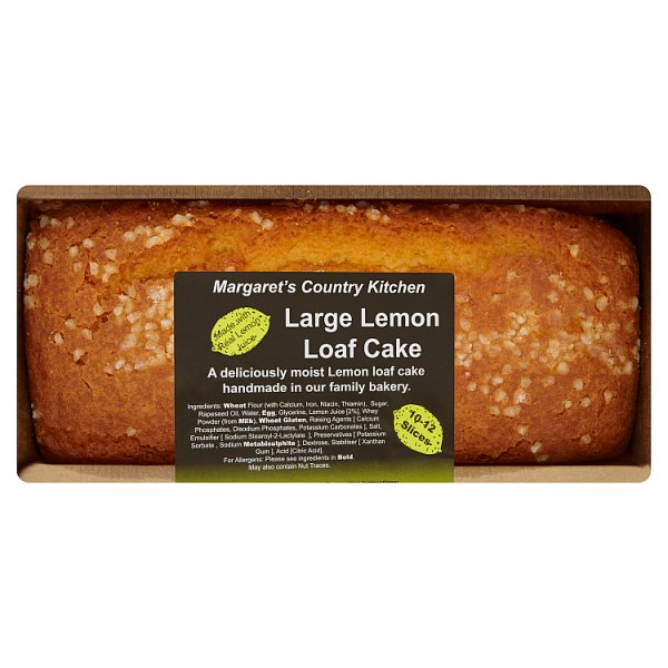 Margaret's Country Kitchen Large Lemon Loaf Cake 730g - Collectionmarket