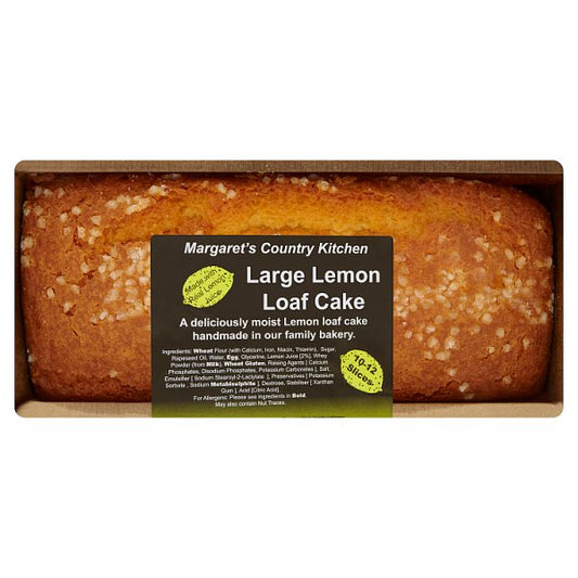 Margaret's Country Kitchen Large Lemon Loaf Cake 730g - Collectionmarket