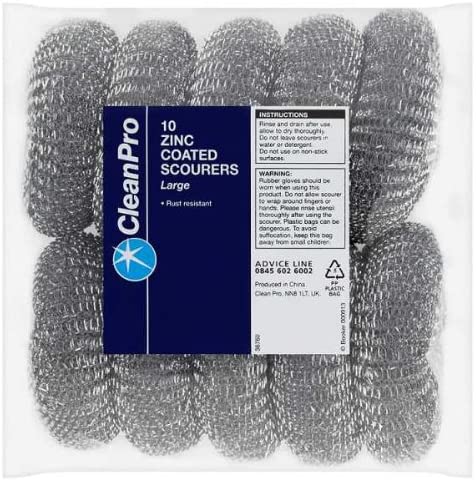 CleanPro 10 Zinc Coated Scourers Extra Large