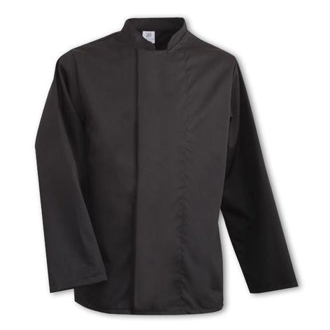 Coolmax Chefs Jacket Long Sleeve Black Large