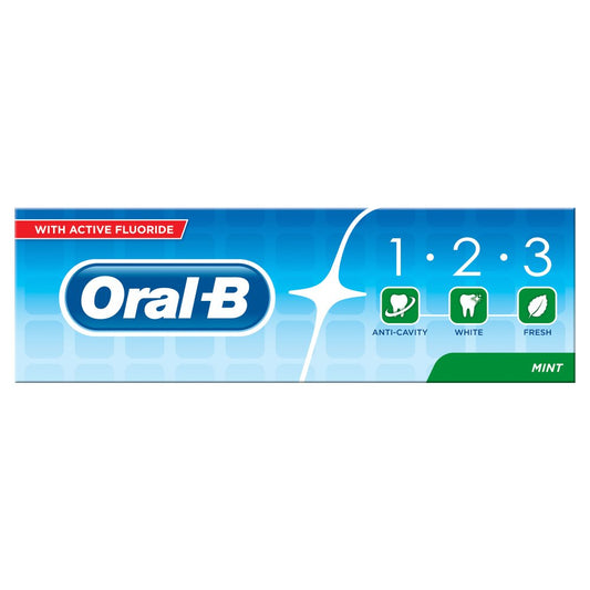 Oral-B 123 Fresh Mint Toothpaste 75ml Pack size: Case of 12