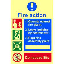 Fire Action Procedure Sign - PHO (200 x 300mm)Pack size: Case of 1