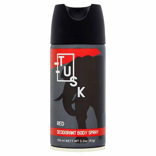 Tusk Red Deodorant Body Spray 150ml Pack size: Case of 12