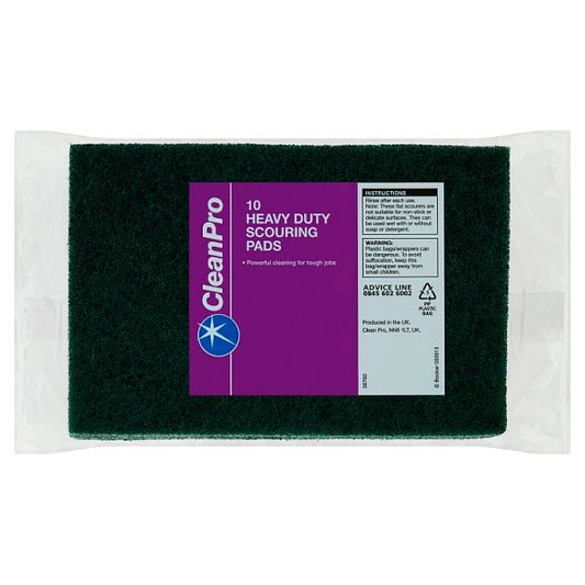 Clean Pro 10 Heavy Duty Scouring Pads