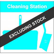 Shadowboard - Cleaning Station Style D (Blue) With Hooks - NO STOCK