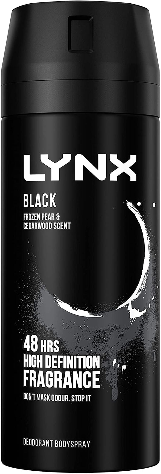 Lynx Black Bodyspray 200 ml Pack size: Case of 6
