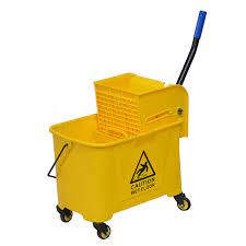 20L Mini Mop Bucket with Wringer, Yellow Pack size: Case of 1