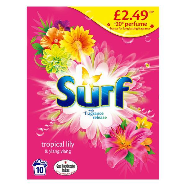 Surf Tropical Lily Laundry Powder 650 G  Pack size: Case of 7