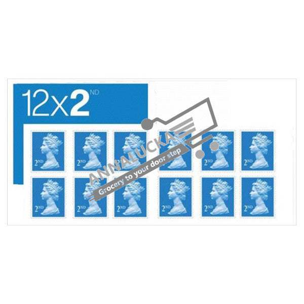 2nd Class Post Stamps 12s Pack size: Case of 5
