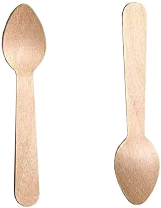 Plastico 100 Wooden Teaspoons