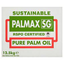 Palmax SG Sustainable Pure Palm Oil 12.5kg case of 1