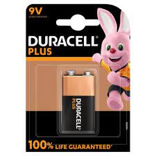 Duracell Plus 100% 9V Pack size: Case of 10