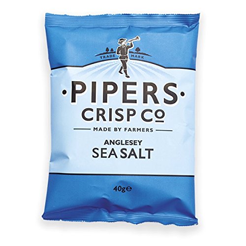 Pipers Anglesey Sea Salt Crisps 40g Pack size: Case of 24