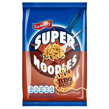 Batchelors Super Noodles BBQ Beef Flavour 90g Pack size: Case of 8