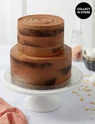 Chocolate Two Tier Naked Cake (Serves 36)