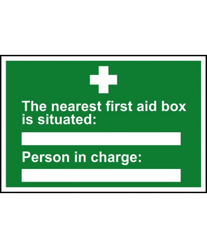 The Nearest First Aid Box Sign