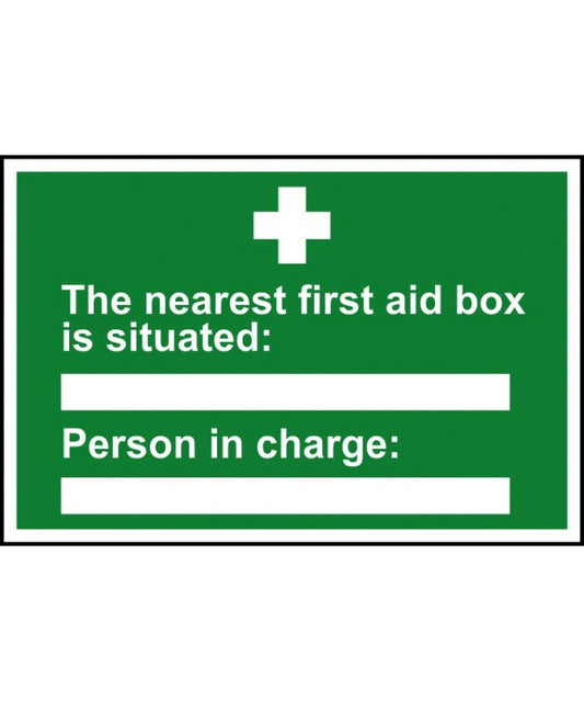 The Nearest First Aid Box Sign