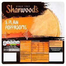 S/woods RTE Poppadoms Pack size: Case of 5