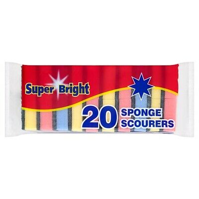 Super Bright 20 Sponge Scourers Pack size: Case of 18